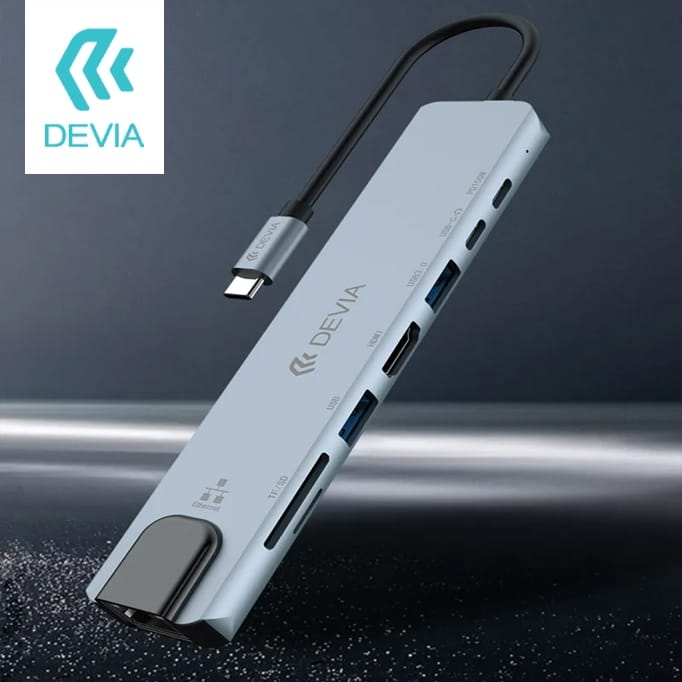 001-2.jpg HUB 8 in 1 100W USB 3.1 HDMI TF CARD SD - Image 1