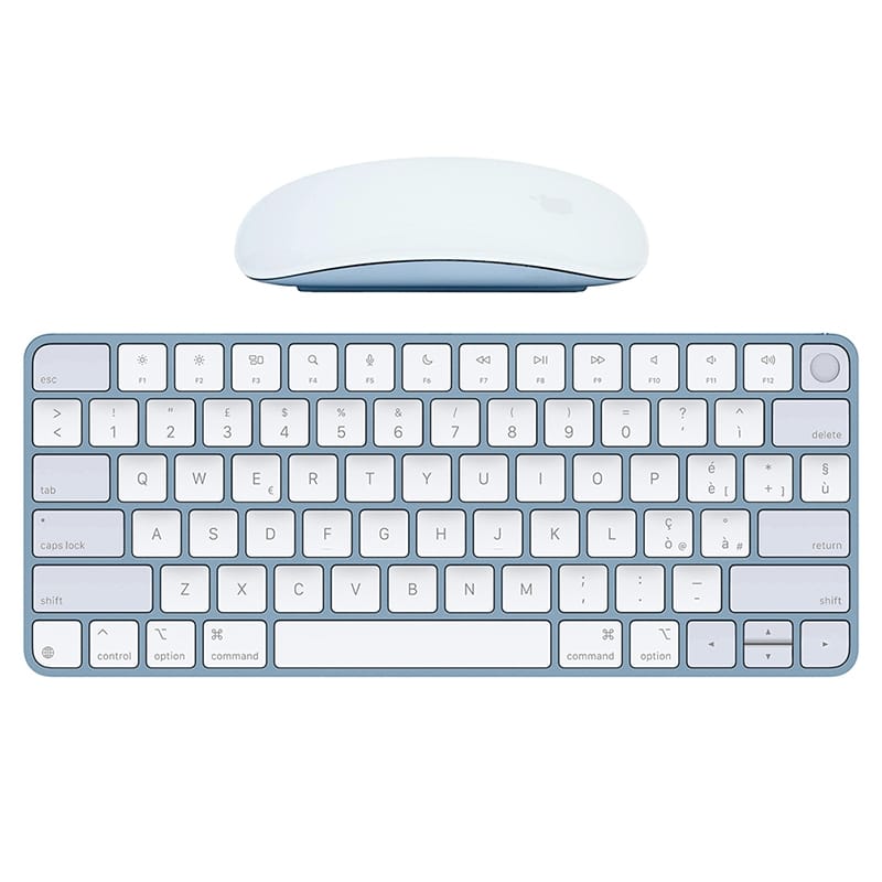 tastiera_blu.jpg NEW APPLE MOUSE AND KEYBOARD KIT (A2449+A1657) CONVERTED TO ITALIAN - Image 1