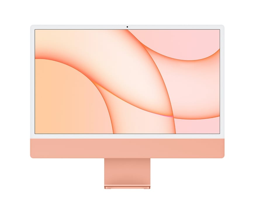 24_Arancione_F.jpg Apple iMac 24 (4 ports) M1 | Ram 16 2TB | 2021 Orange | No K & M (excellent) - Image 1