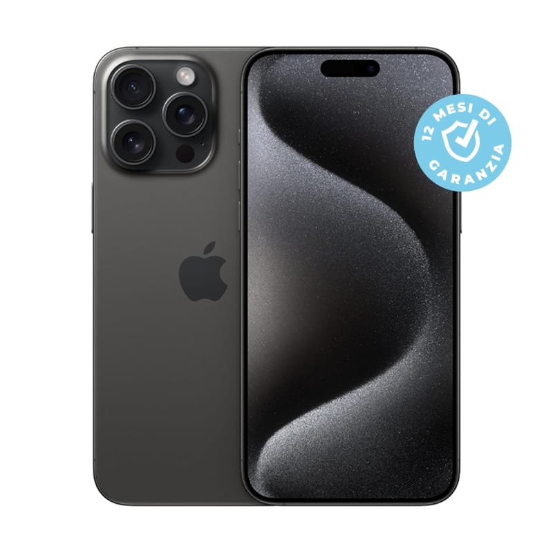 bl15pron.jpg APPLE IPHONE 15 PRO 128GB BLACK EXCELLENT GRADE - Image 1