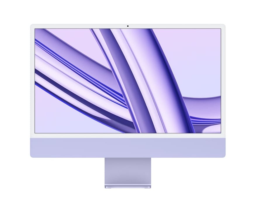 ridotta39_0502a43d-2.jpg Apple iMac 24 (4 ports) M1 | Ram 16 512 GB | 2021 Purple | No K & M (excellent) - Image 1