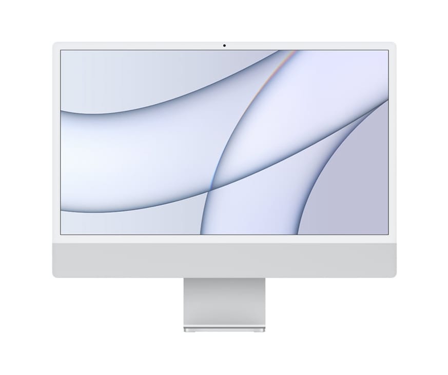24_Argento_F-6.jpg Apple iMac 24 (2 ports) M3 | Ram 8 GB 256 GB | 2023 Silver | No K&M (Excellent) - Image 1